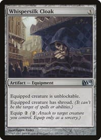 Whispersilk Cloak - Magic 2010 (M10) - Magic: The Gathering card