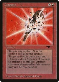 Detonate - Antiquities - Magic: The Gathering card