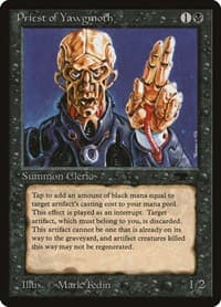 Priest of Yawgmoth - Antiquities - Magic: The Gathering card
