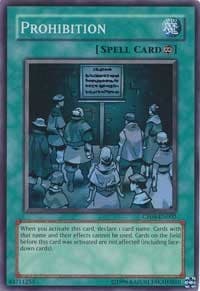 Prohibition - Champion Pack 8 - YuGiOh card