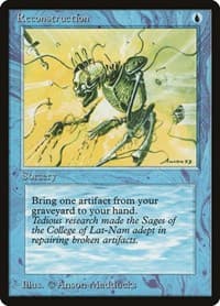 Reconstruction - Antiquities - Magic: The Gathering card