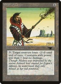 Staff of Zegon - Antiquities - Magic: The Gathering card