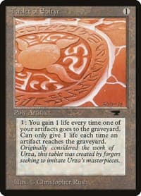 Tablet of Epityr - Antiquities - Magic: The Gathering card