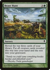 Beast Hunt - Zendikar - Magic: The Gathering card