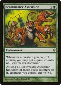 Beastmaster Ascension - Zendikar - Magic: The Gathering card