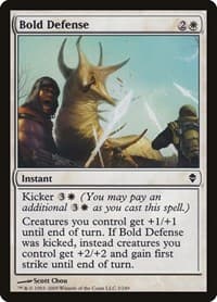 Bold Defense - Zendikar - Magic: The Gathering card