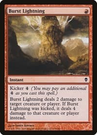 Burst Lightning - Zendikar - Magic: The Gathering card