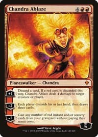 Chandra Ablaze - Zendikar - Magic: The Gathering card