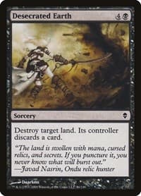 Desecrated Earth - Zendikar - Magic: The Gathering card