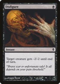 Disfigure - Zendikar - Magic: The Gathering card