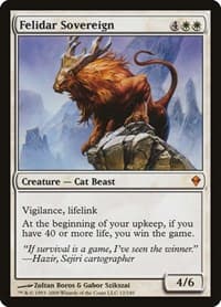 Felidar Sovereign - Zendikar - Magic: The Gathering card