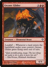 Geyser Glider - Zendikar - Magic: The Gathering card