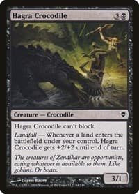 Hagra Crocodile - Zendikar - Magic: The Gathering card