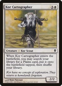Kor Cartographer - Zendikar - Magic: The Gathering card
