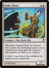 Ondu Cleric - Zendikar - Magic: The Gathering card