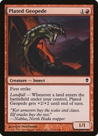 Plated Geopede - Zendikar - Magic: The Gathering card