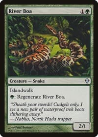 River Boa - Zendikar - Magic: The Gathering card