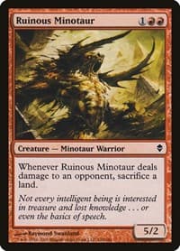 Ruinous Minotaur - Zendikar - Magic: The Gathering card