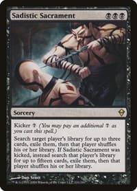 Sadistic Sacrament - Zendikar - Magic: The Gathering card