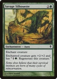 Savage Silhouette - Zendikar - Magic: The Gathering card