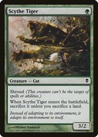 Scythe Tiger - Zendikar - Magic: The Gathering card