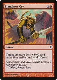 Slaughter Cry - Zendikar - Magic: The Gathering card