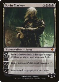 Sorin Markov - Zendikar - Magic: The Gathering card