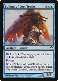 Sphinx of Lost Truths - Zendikar - Magic: The Gathering card