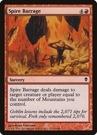 Spire Barrage - Zendikar - Magic: The Gathering card
