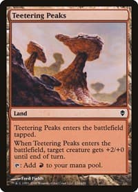 Teetering Peaks - Zendikar - Magic: The Gathering card
