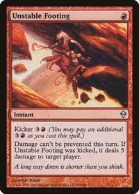 Unstable Footing - Zendikar - Magic: The Gathering card