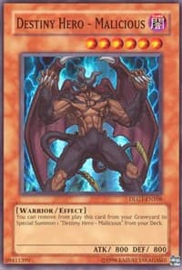 Destiny HERO - Malicious - Dark Legends - YuGiOh card