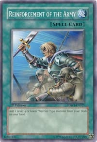 Reinforcement of the Army - Structure Deck: Warriors' Strike - YuGiOh card