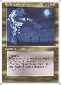 Axelrod Gunnarson - Chronicles - Magic: The Gathering card
