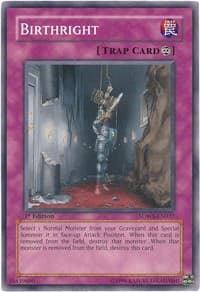 Birthright - Structure Deck: Warriors' Strike - YuGiOh card