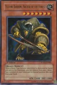 Yellow Baboon, Archer of the Forest - Stardust Overdrive - YuGiOh card