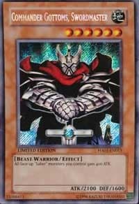 Commander Gottoms, Swordmaster - Hidden Arsenal - YuGiOh card