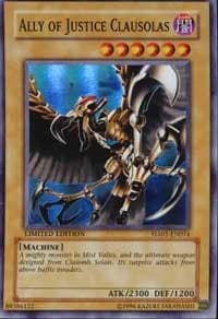 Ally of Justice Clausolas - Hidden Arsenal - YuGiOh card