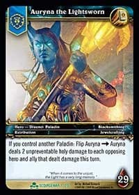 Auryna the Lightsworn - Scourgewar - WoW card