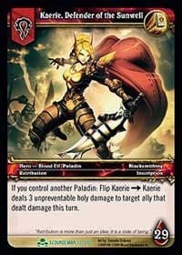 Kaerie, Defender of the Sunwell - Scourgewar - WoW card
