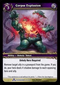 Corpse Explosion - Scourgewar - WoW card