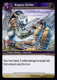 Raptor Strike - Scourgewar - WoW card
