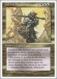 Dakkon Blackblade - Chronicles - Magic: The Gathering card