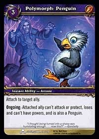 Polymorph Penguin - Scourgewar - WoW card