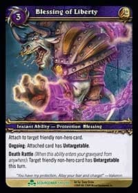 Blessing of Liberty - Scourgewar - WoW card