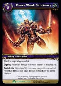 Power Word: Sanctuary - Scourgewar - WoW card