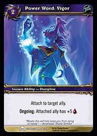 Power Word: Vigor - Scourgewar - WoW card