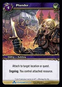 Plunder - Scourgewar - WoW card