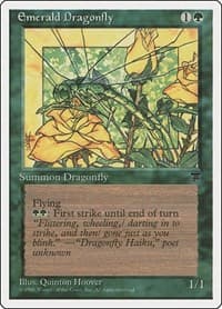 Emerald Dragonfly - Chronicles - Magic: The Gathering card