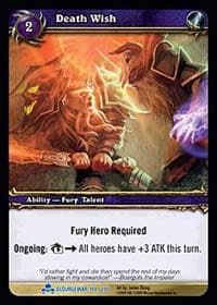 Death Wish - Scourgewar - WoW card
